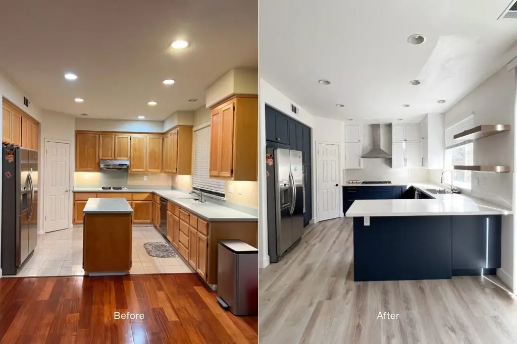 A before and after project by Modern Twig