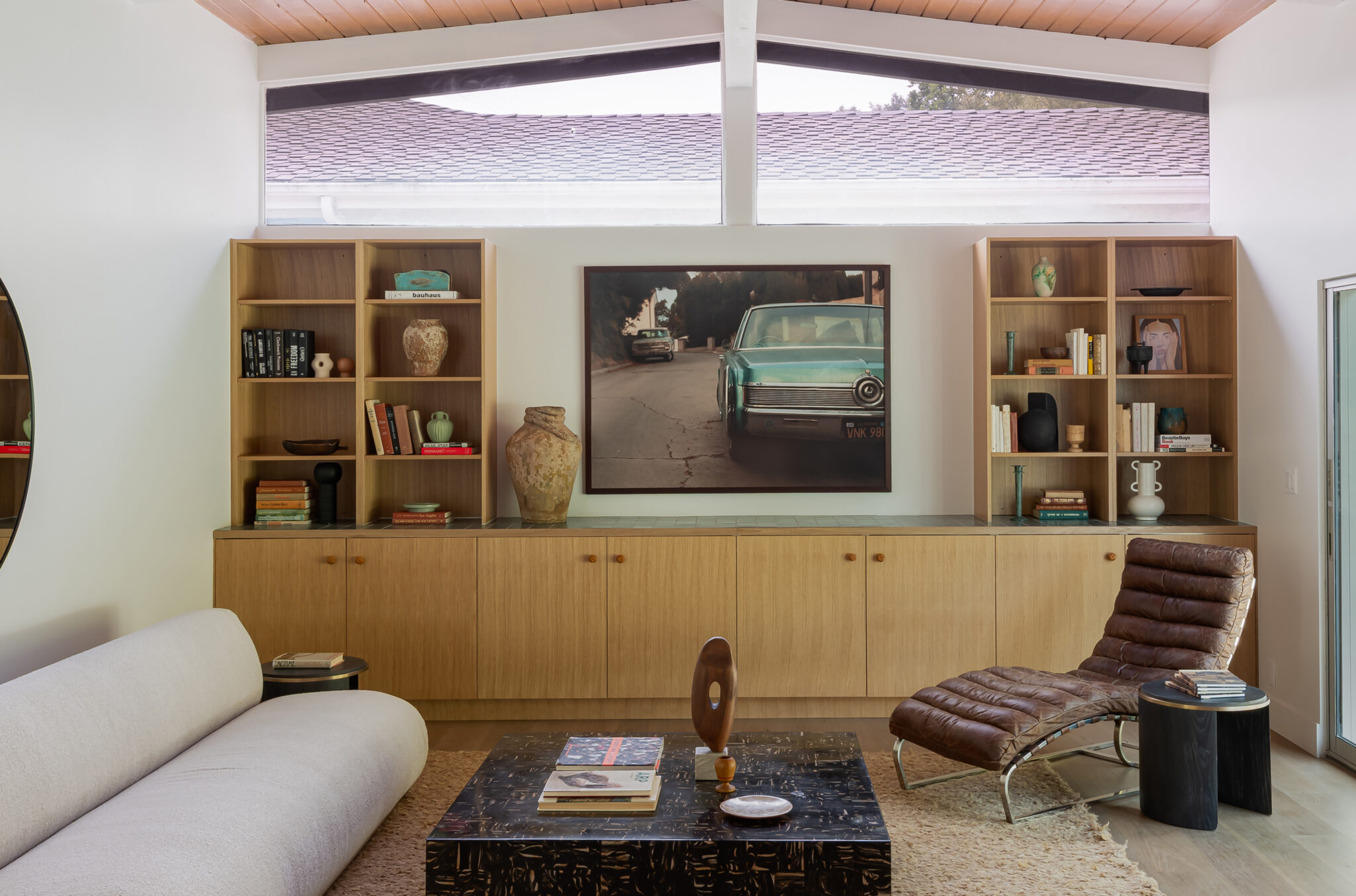 Rift Whit Oak Media Cabinet