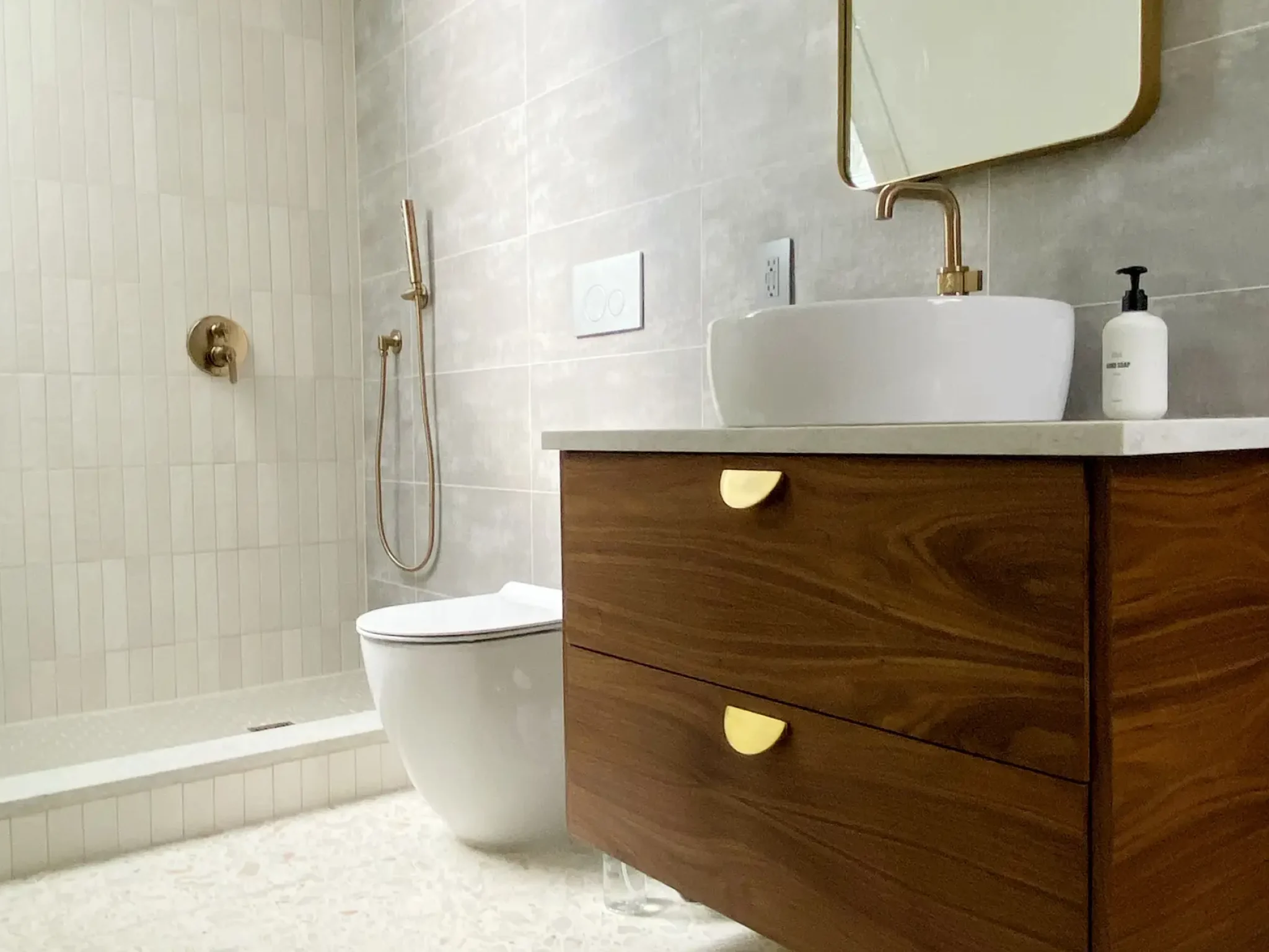 Ikea Godmorgon with Walnut drawers and panels