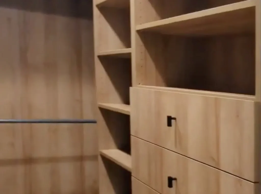 Pax wardrobe cabinets in Beachwood with matching drawers